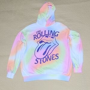 H&M Rolling Stones Band Tiedye hoodie size 20